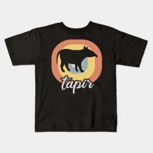 lässiger Tapir Design Liebe Fan Flachlandtapir Kids T-Shirt